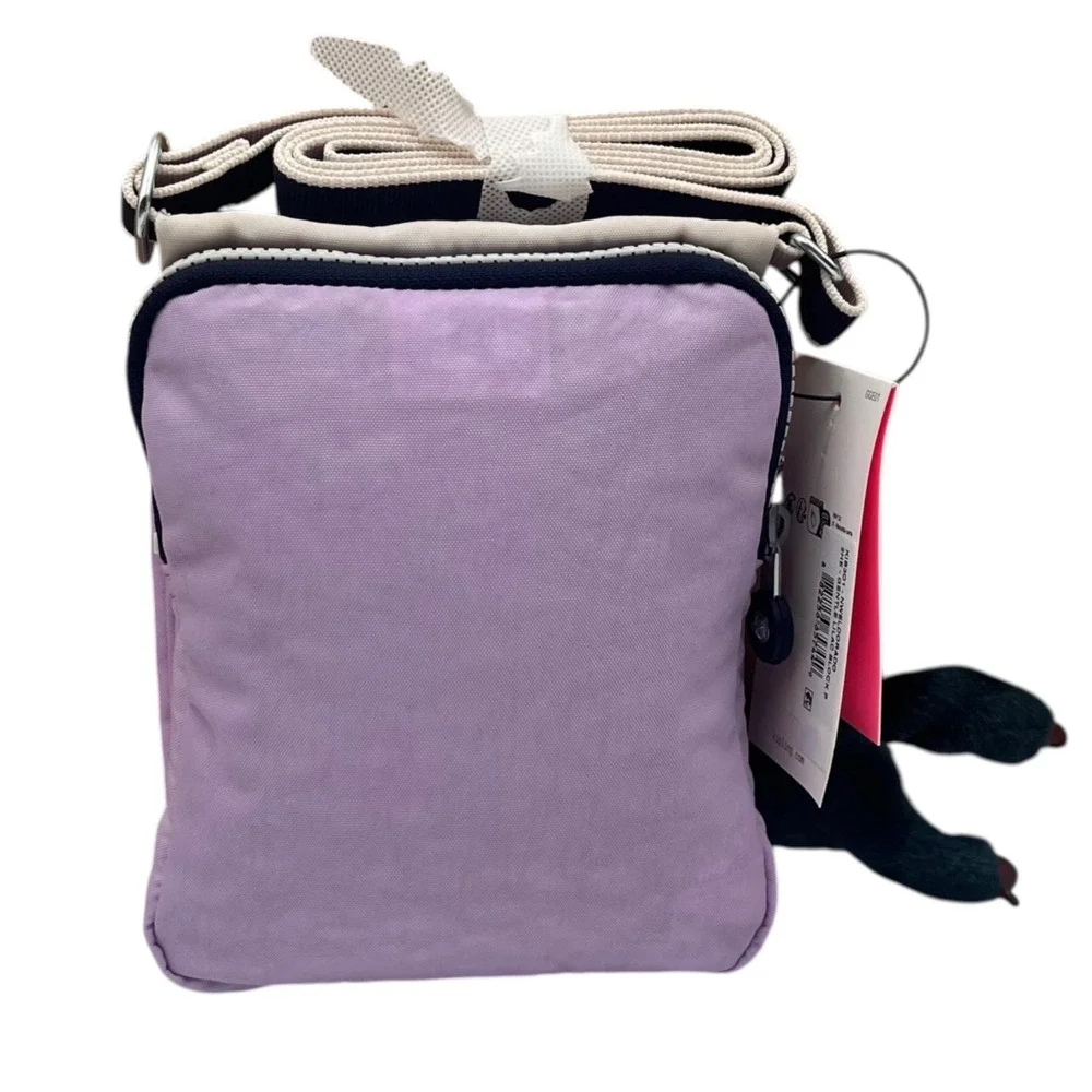 Kipling Eldorado Women's Small Nylon Crossbody Bag Lilac Tan Water Resistant